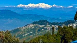 Kanchanjunga peak from Peace Pagoda Darjeeling