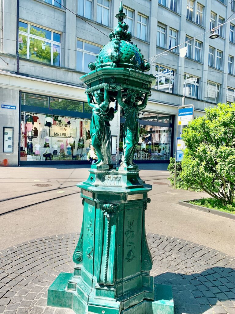 Water fountain Zurich - One Day In Zurich