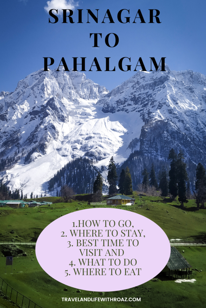 Srinagar to Pahalgam find out How to go, Where to stay, Best time to visit and What to do in this article.