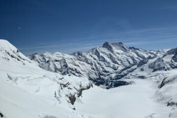 A spectacular view of the Aletsch Glacier's