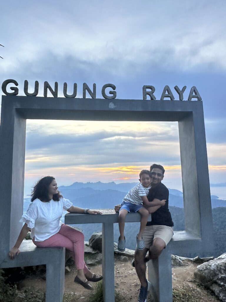 Gunung Raya, the highest peak in Langkawi Malaysia