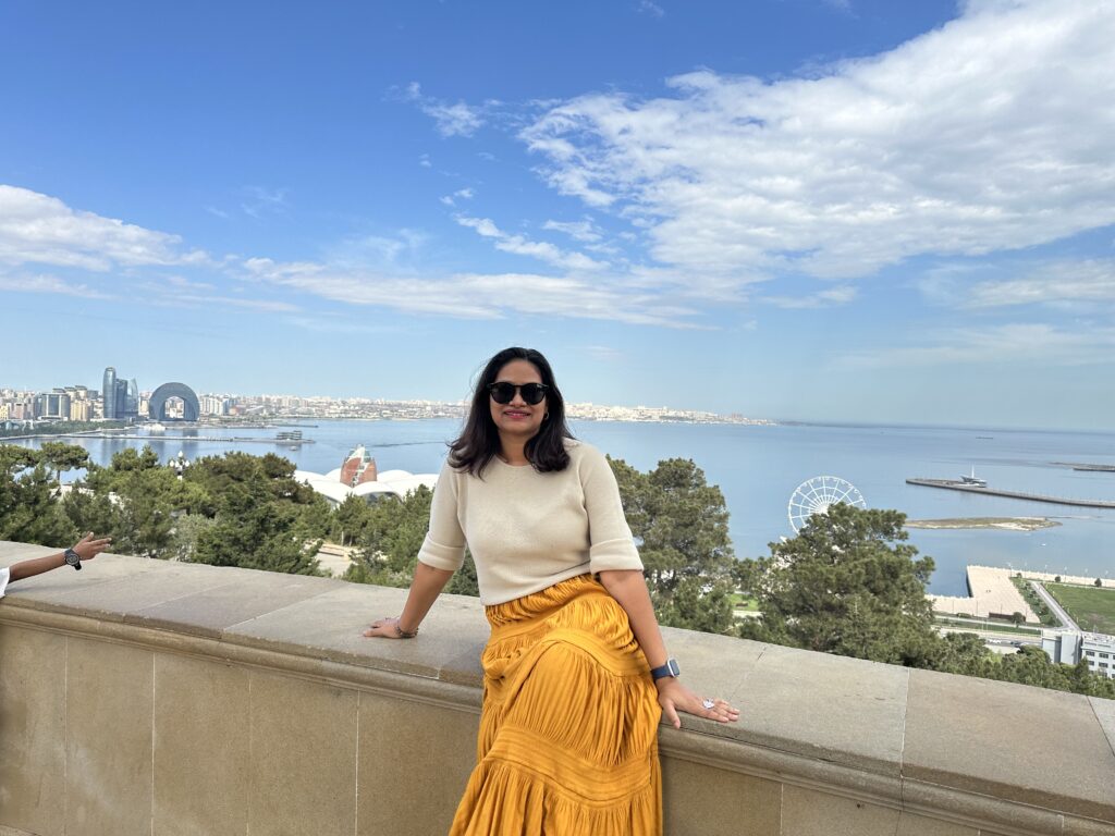 Baku birds view from funicular. The Ultimate 5 Day Itinerary For Azerbaijan