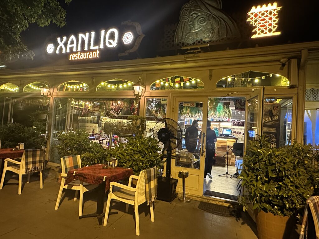 Restaurant in Old city Baku. The Ultimate 5 Day Itinerary For Azerbaijan