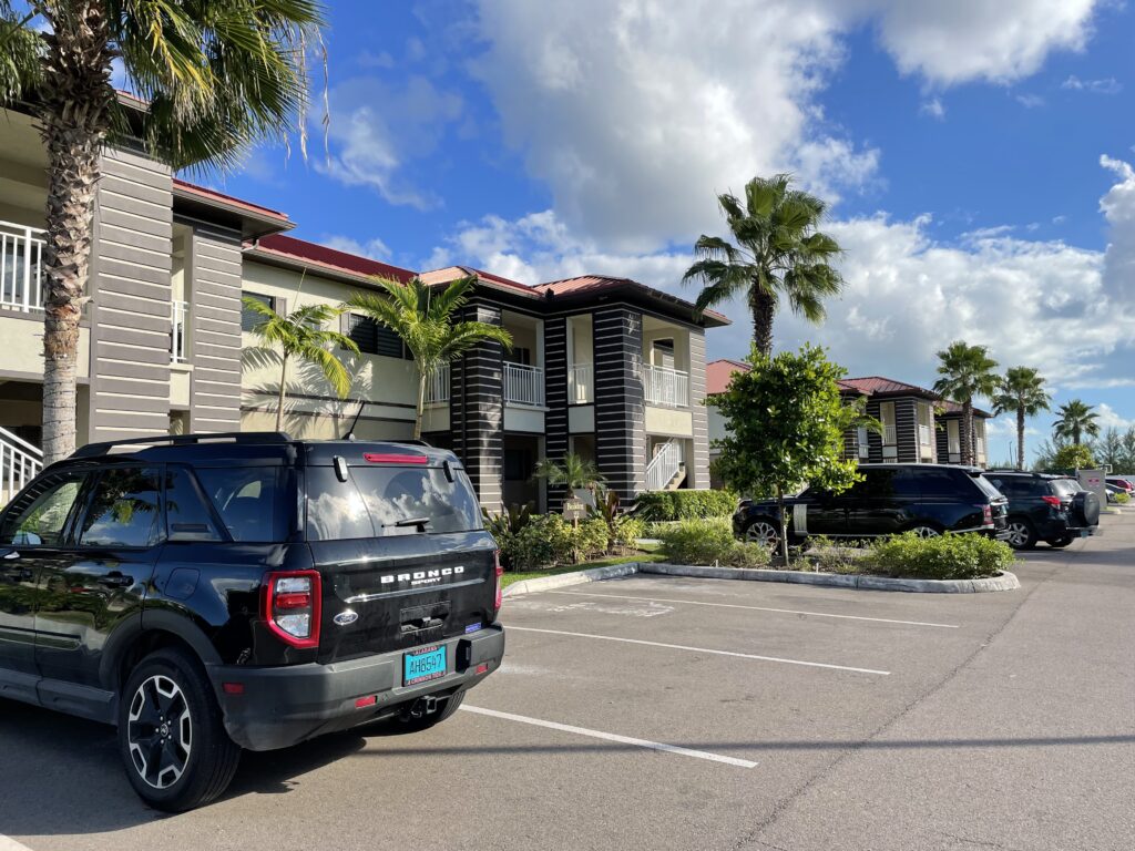 A gated community houses in Nassau Bahamas.