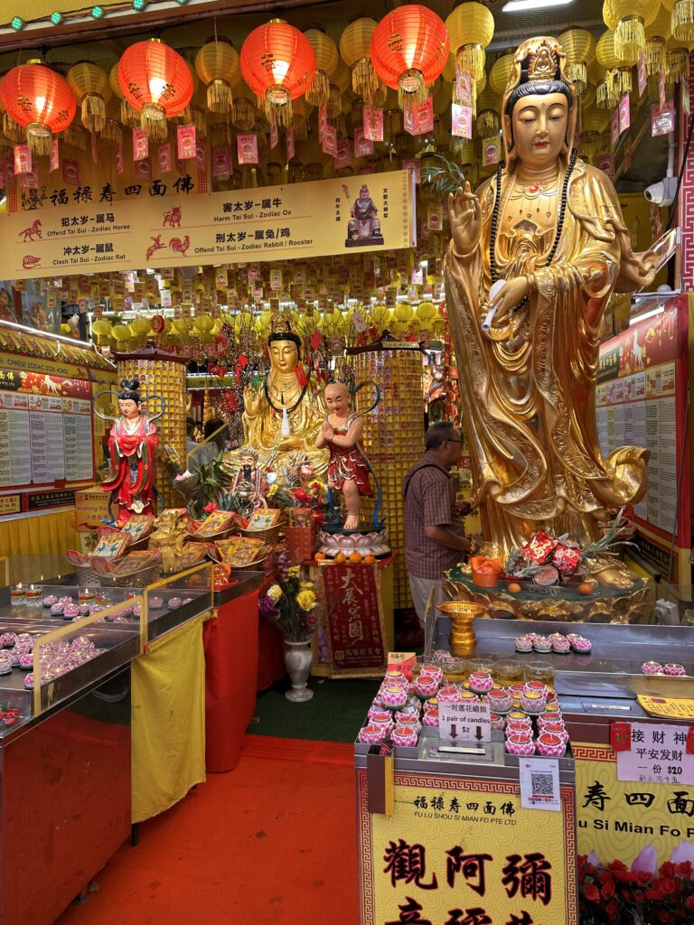 Chinese temple in Bugis street Singapore