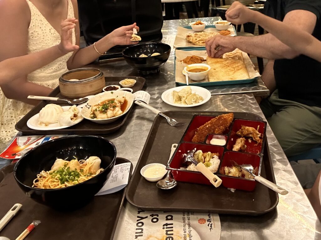 Lau Pa Sat food plates